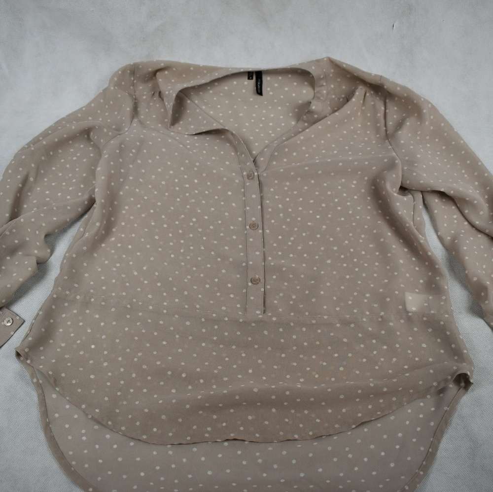 Maurice's long sleeve dotted